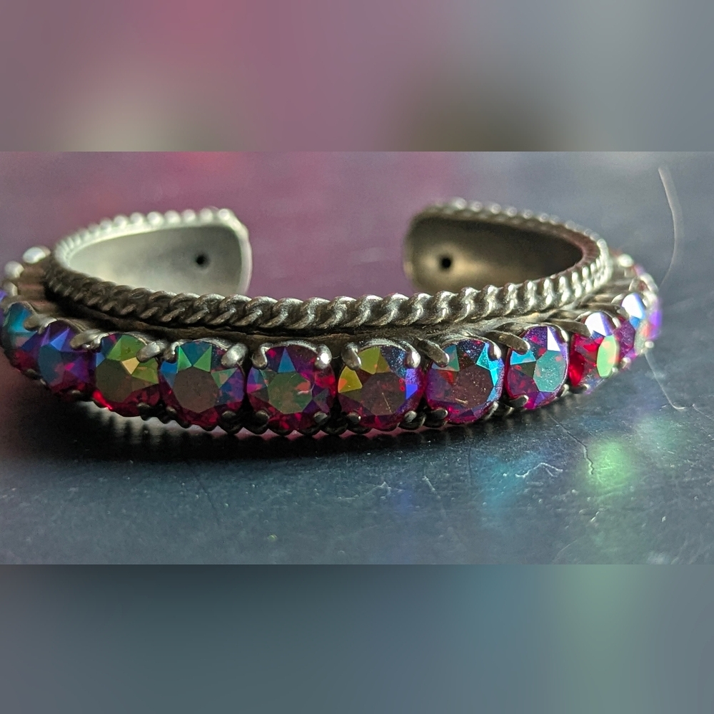 Sorrelli Iridescent Red Crystal Bracelet